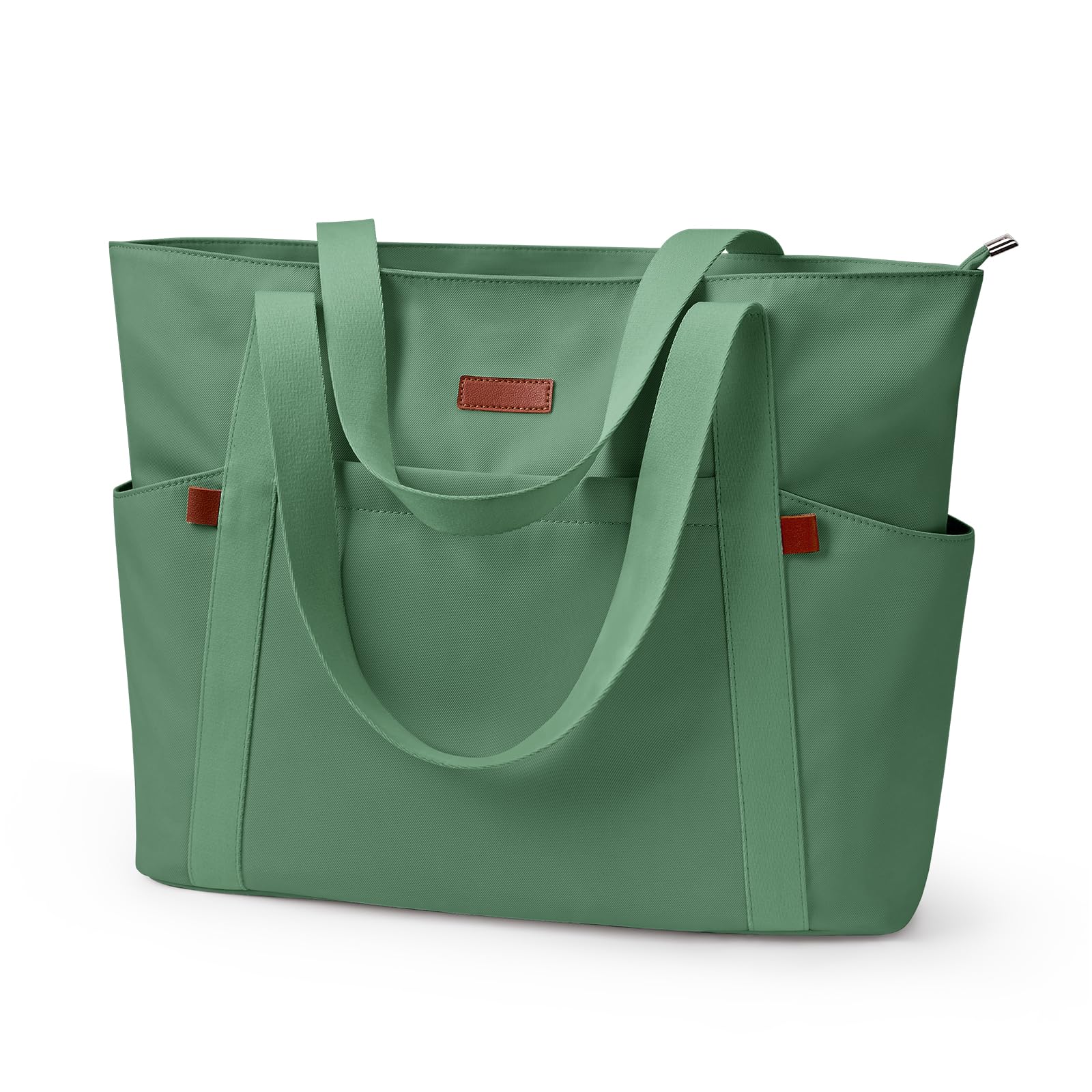 Handbags for Women Large Capacity Tote Bag with Zipper and Multi-Pockets Lightweight Waterproof Nylon Shoulder Bag