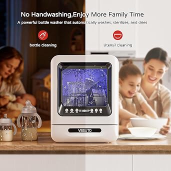 Baby Bottle Washer Pro,All-in-One Bottle Washer and Sterilizer and Dryer,Cleans 6 Baby Bottles Simultaneously,Baby Bottle Washer for Bottles, Pump Parts & Baby Essentials