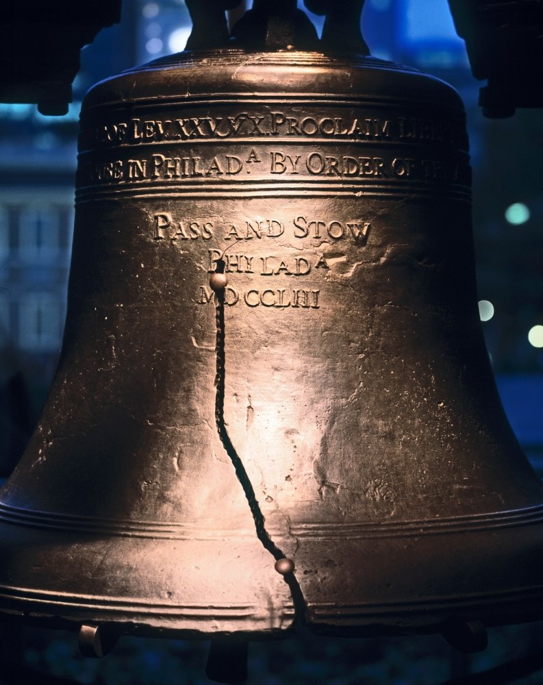 Close-up of the Liberty Bell Philadelphia Pennsylvania USA Poster Print by Panoramic Images (14 x 11)