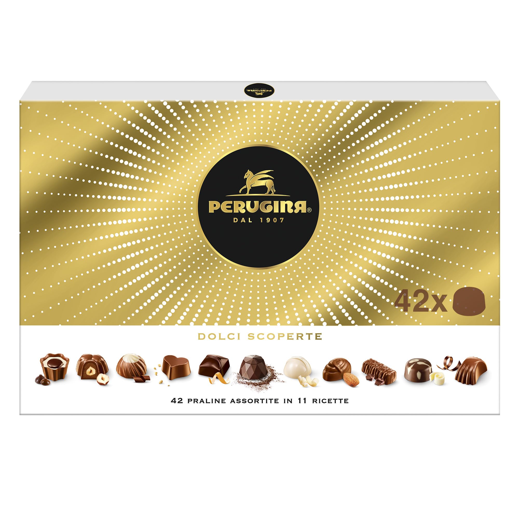 PERUGINA Dolci Scoperte Cioccolatini Assortiti, Scatola Regalo 398g