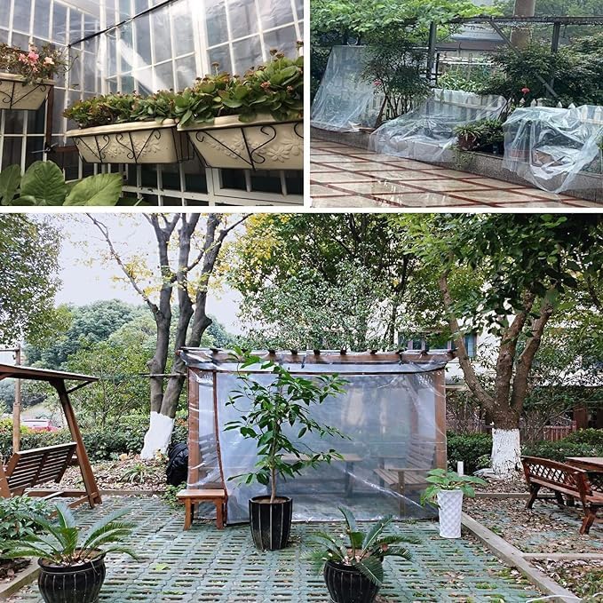 Cerramiento de vinilo transparente para pérgolas de 2,5x2,5 m 6