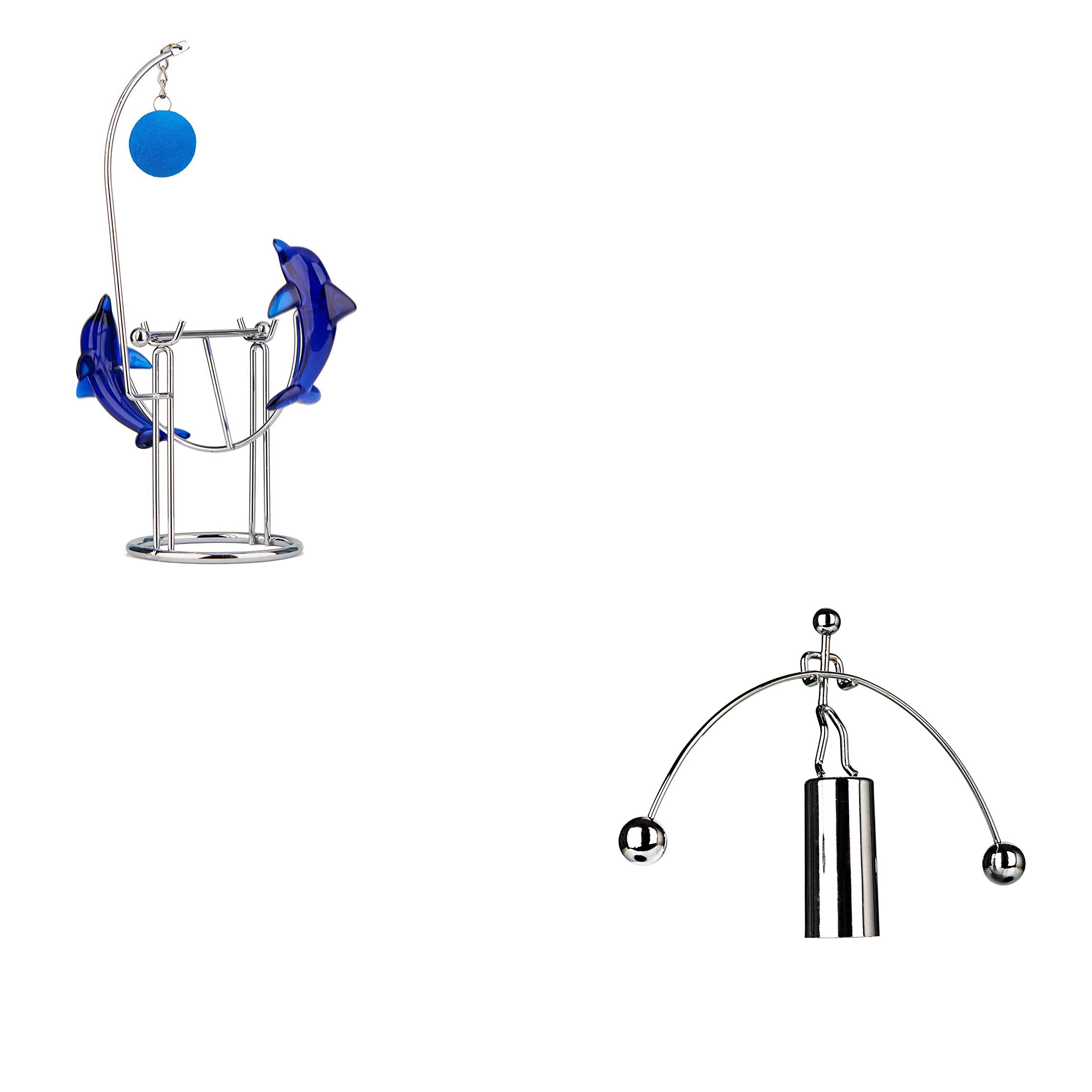 Amazon.com: Sunnytech Dolphins Kinetic Art Balancing Decompression