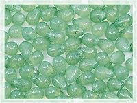 Vista 31 de Cuentas de vidrio checo de 50 piezas, 6 x 9 mm, en forma de lágrima, color rosa claro, Rosaline 70120