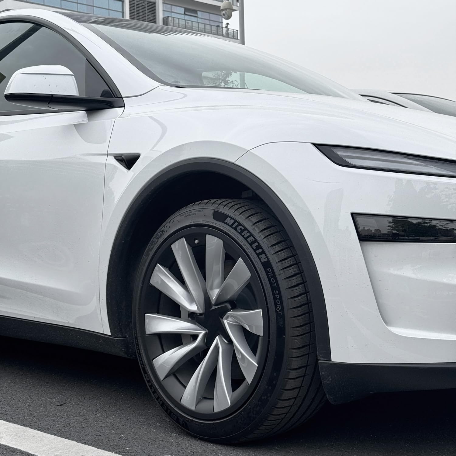 Tesnical 2025 2026 New Rim Protector for Tesla Model Y Juniper 20inch,Cover Curb Rash Wheel Rim Scratch,ABS Rim Guard Covers 4Pcs for Tesla Model Y Exterior Accessories Black