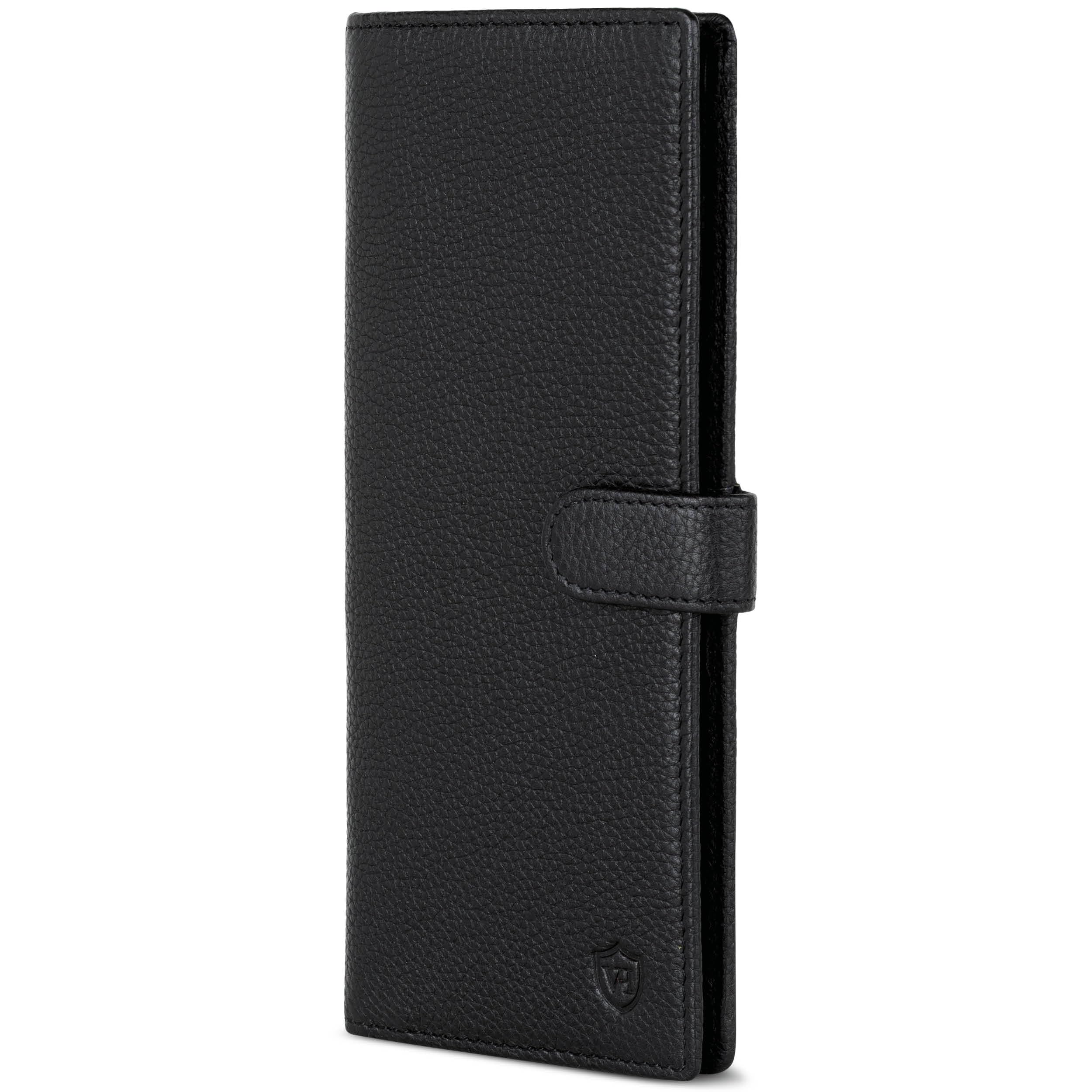 VON HEESEN Leder Geldbörse mit RFID-Schutz - Portemonnaie für Damen & Herren aus echtem Leder - Wallet mit Münzfach - Geldbeutel für Frauen und Männer