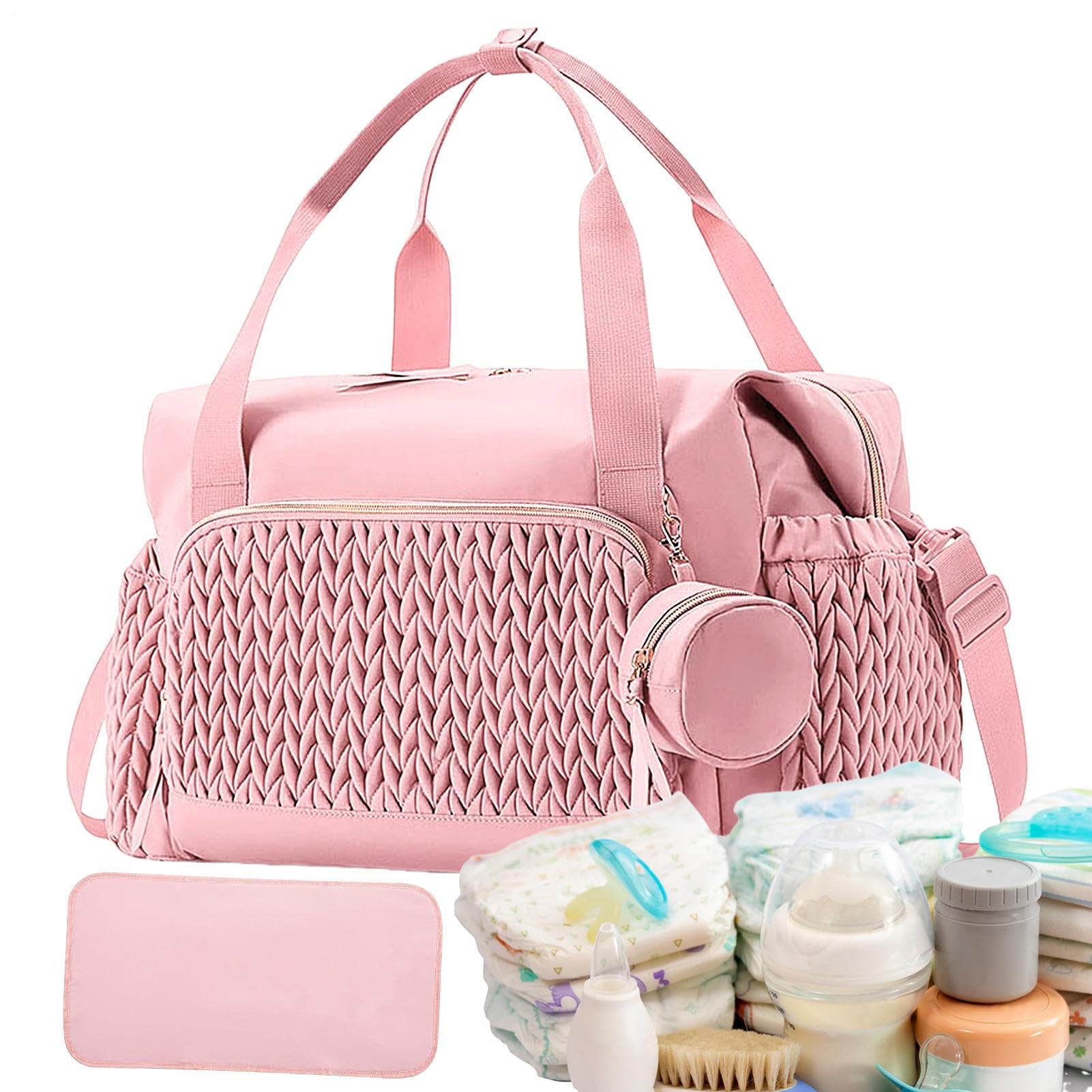 Reisewickelbeutel - große Babybeutel, tragbarer Windpack, organisierte Wechselnde Tasche | Geräumiger dauerhafter Windelhalter mit einfachen Zugangsfächern und Wischflächenoberfläche für Mama Dad und