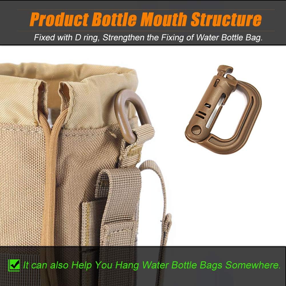 Upgraded Tactical Drawstring Molle Water Bottle Holder Tactical Pouches - Image 5