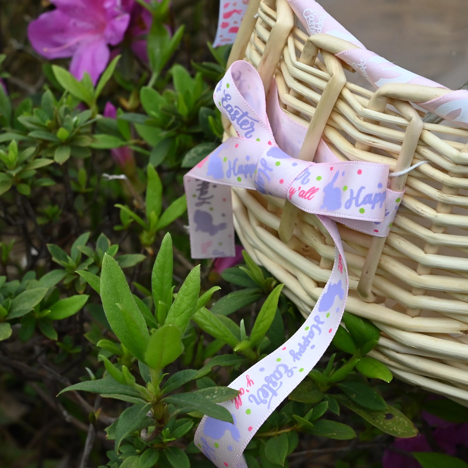 Ruban De Satin Fin De Pâques, Décor De Lapin De Pâques