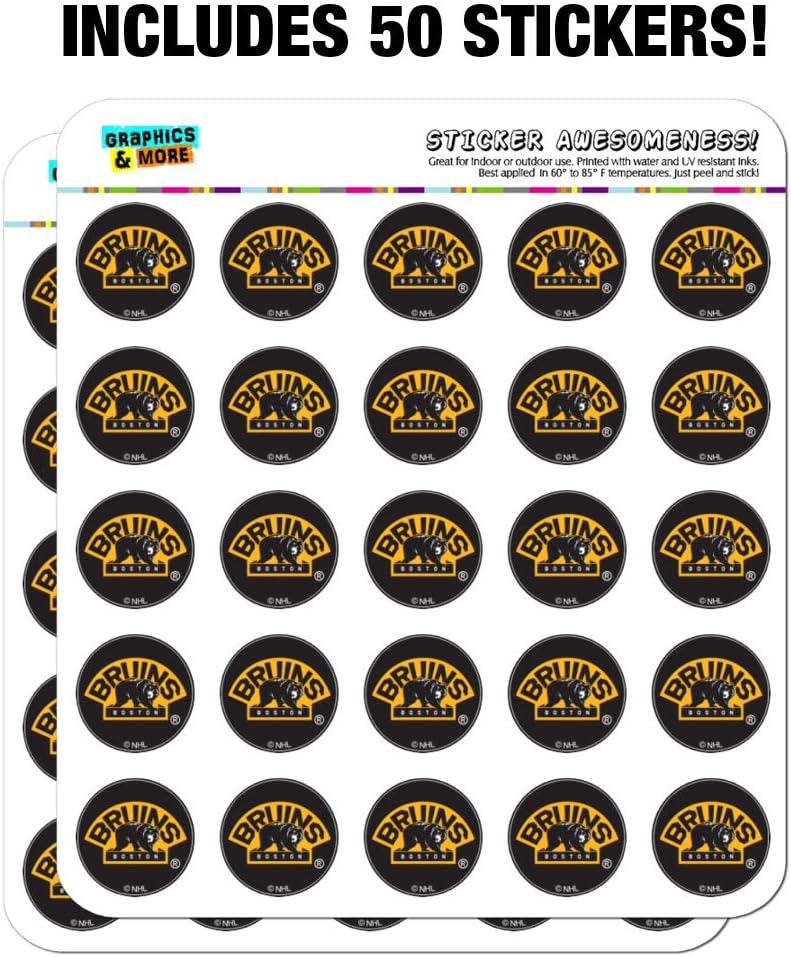 NHL Boston Bruins Logo Planner Calendar Scrapbooking Crafting Stickers - Image 3