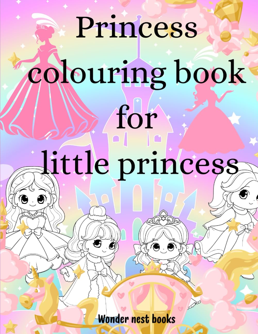 Princess colouring book for little princess
