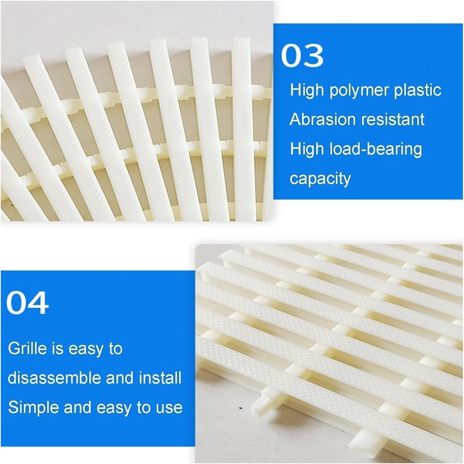 Swimming Pool Grating, Drainage Grate Swimming Pool Turning Right Angle Overflow Drain Grate Deck Grate Drainage Cover Drain Grill for Your Sewer Maintenance(40x40cm)