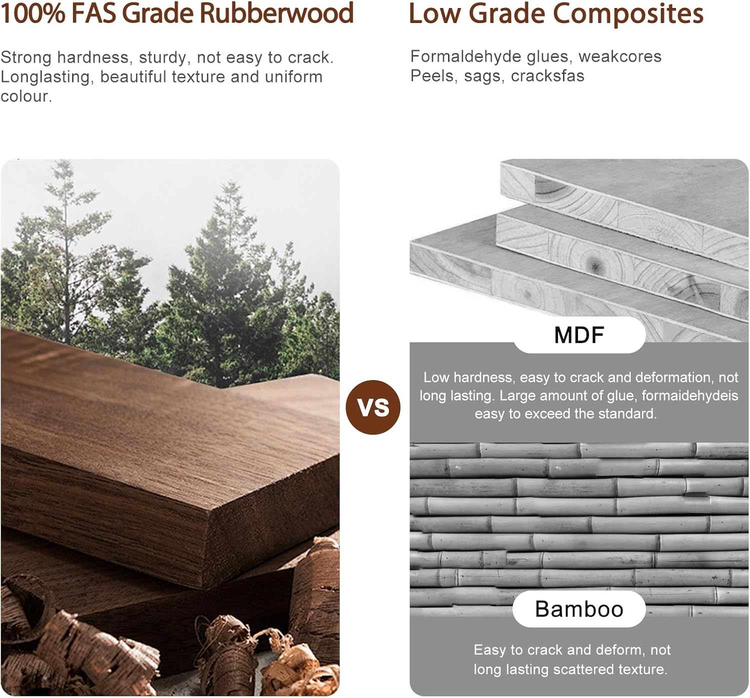 Solid Wood Vanity with Mirror and Lights, Adjustable Brightness, Wood Makeup Vanity with 3 Drawers, Semi-Assembled, Vanity Desk for Bedroom (Walnut)
