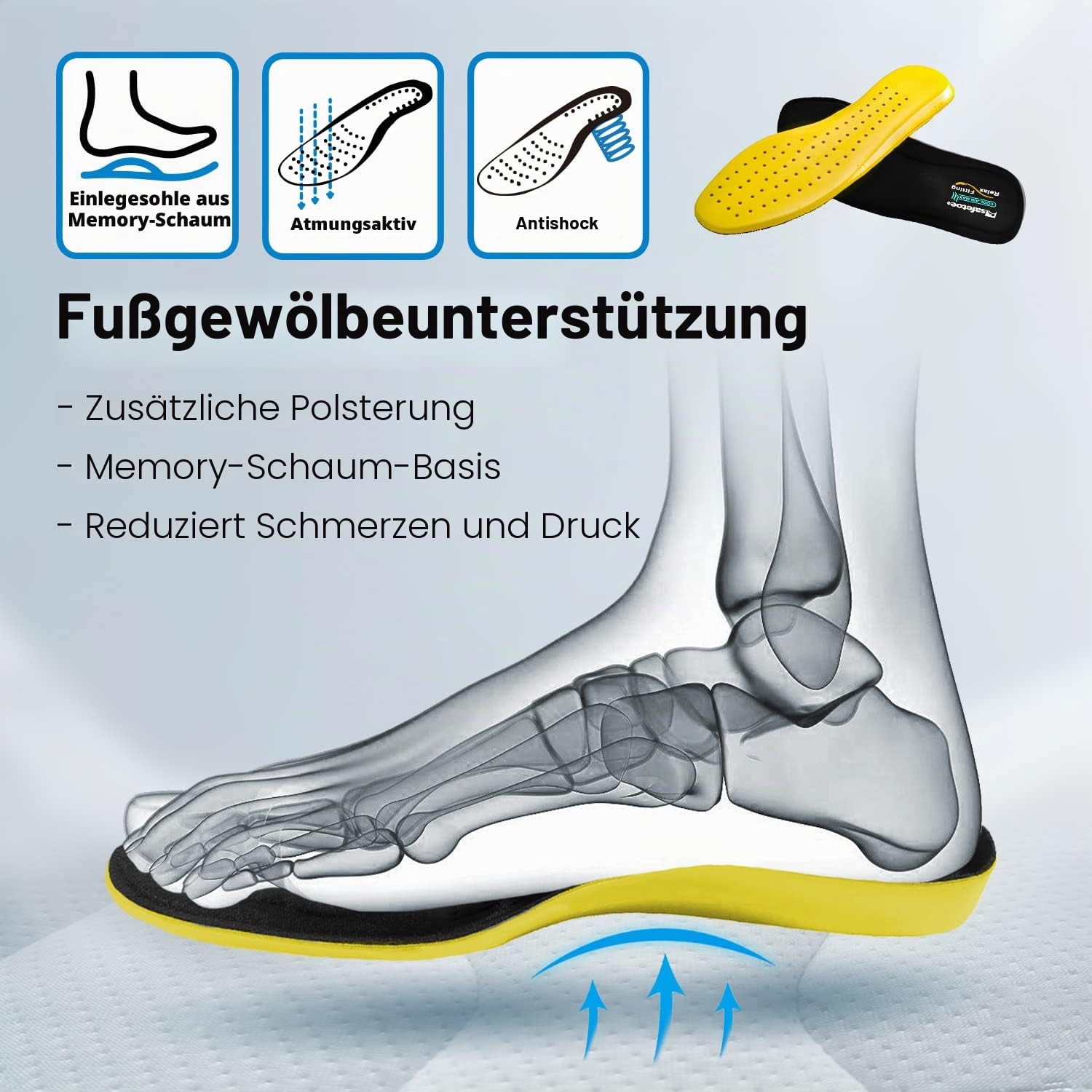 SAFETOE Arbeitsschuhe Herren & Damen Leichte, 7296YN Sicherheitsschuhe Herren & Damen, Wasserdichtes & Atmungsaktiv Leder, Bequeme Einlegesohlen, S1P ESD Stahlzehe & Stahlplatte