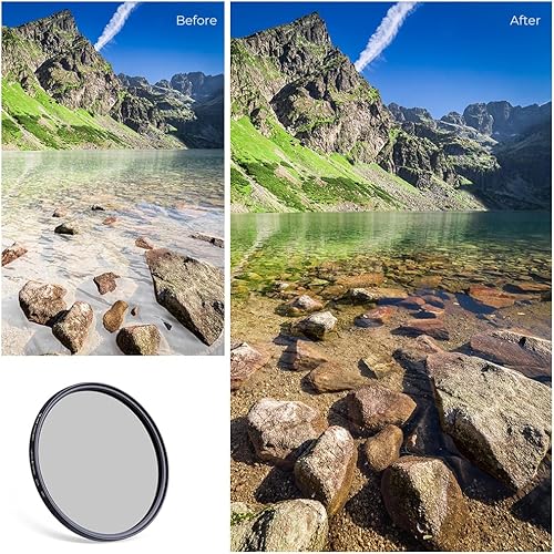 Miniatura 6 de K&F Concept Kit de filtro de lente de 1.929 in densidad neutra ND8 ND64 CPL Polarizador Circular Set con 24 Recubrimientos multicapa para lente de