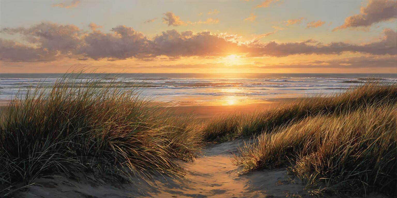 Pintar por Numeros Adultos, Atardecer En El Campo De Arroz, 70x90cm 7JGWX83