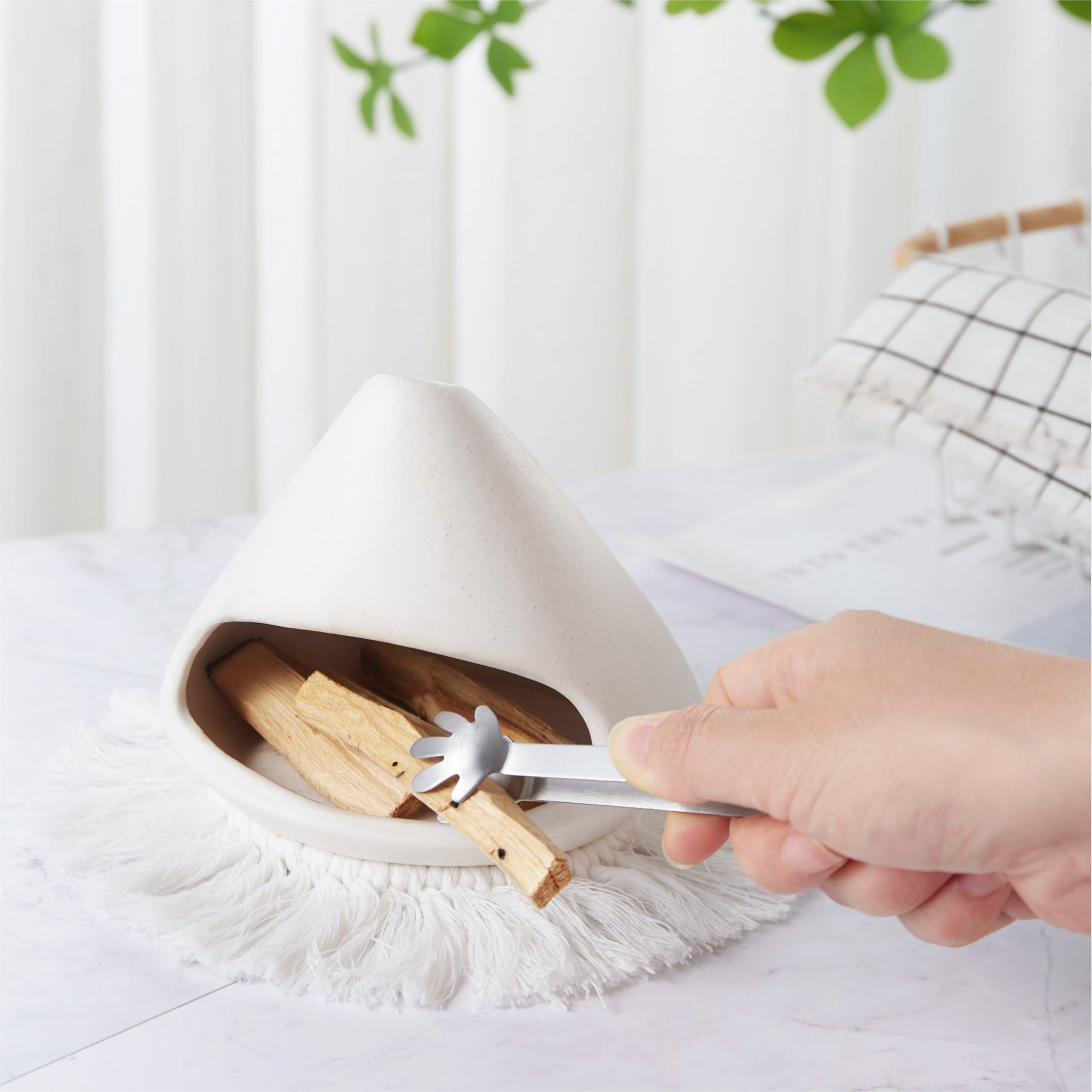 Amazon.com: AKAGUIES Ceramic Palo Santo Holder Burner,Incense Cone