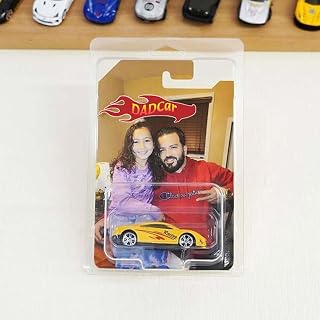 Drawelry Funny Personalized Toy Car Packaging Picture, Customized Picture with Toy Car Styles, Christmas Family Warm Gift Picture Frames for Couples Husband Dad Mom
