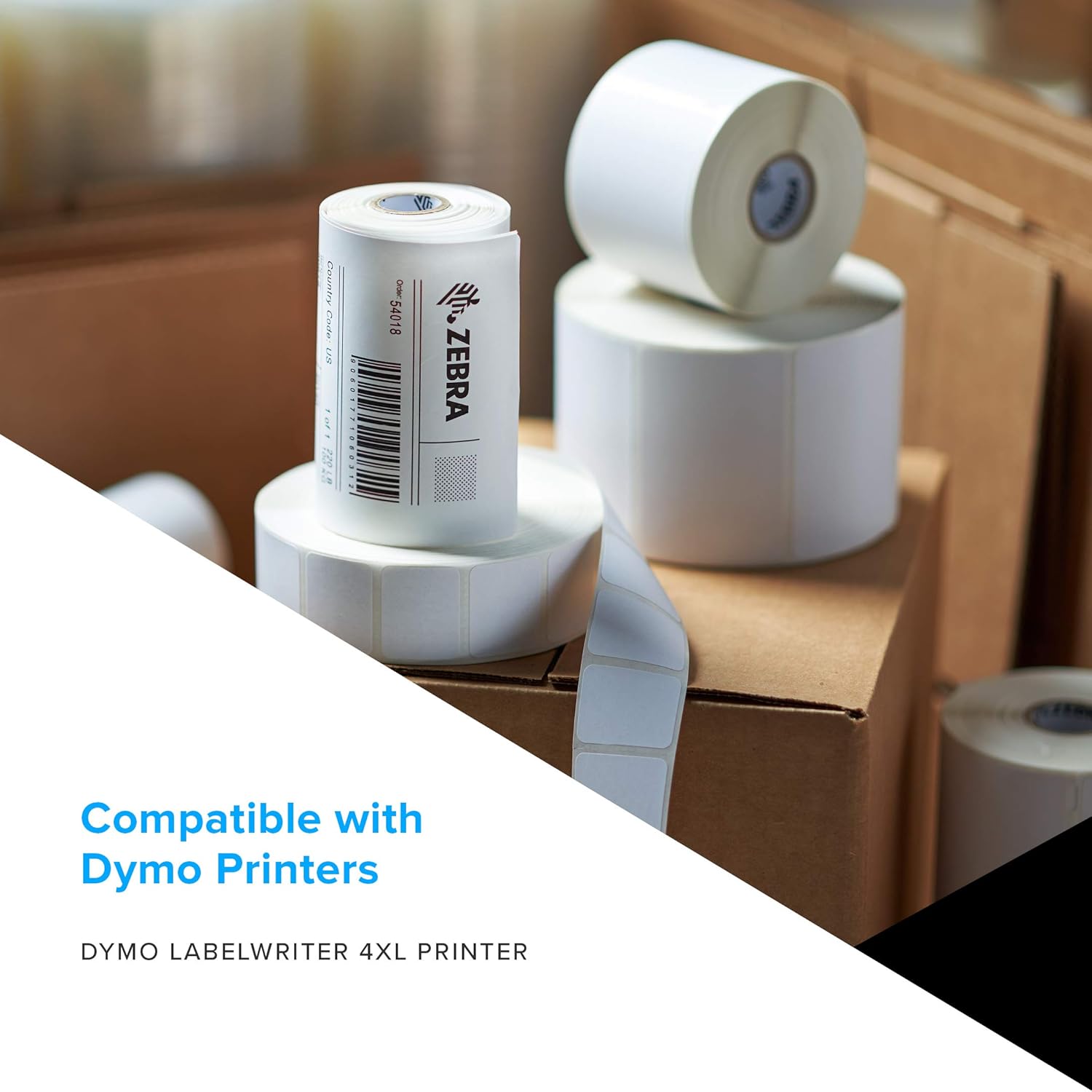 Buy Zebra Dymo XL Shipping Labels 4 x 6 in Compatible with Dymo