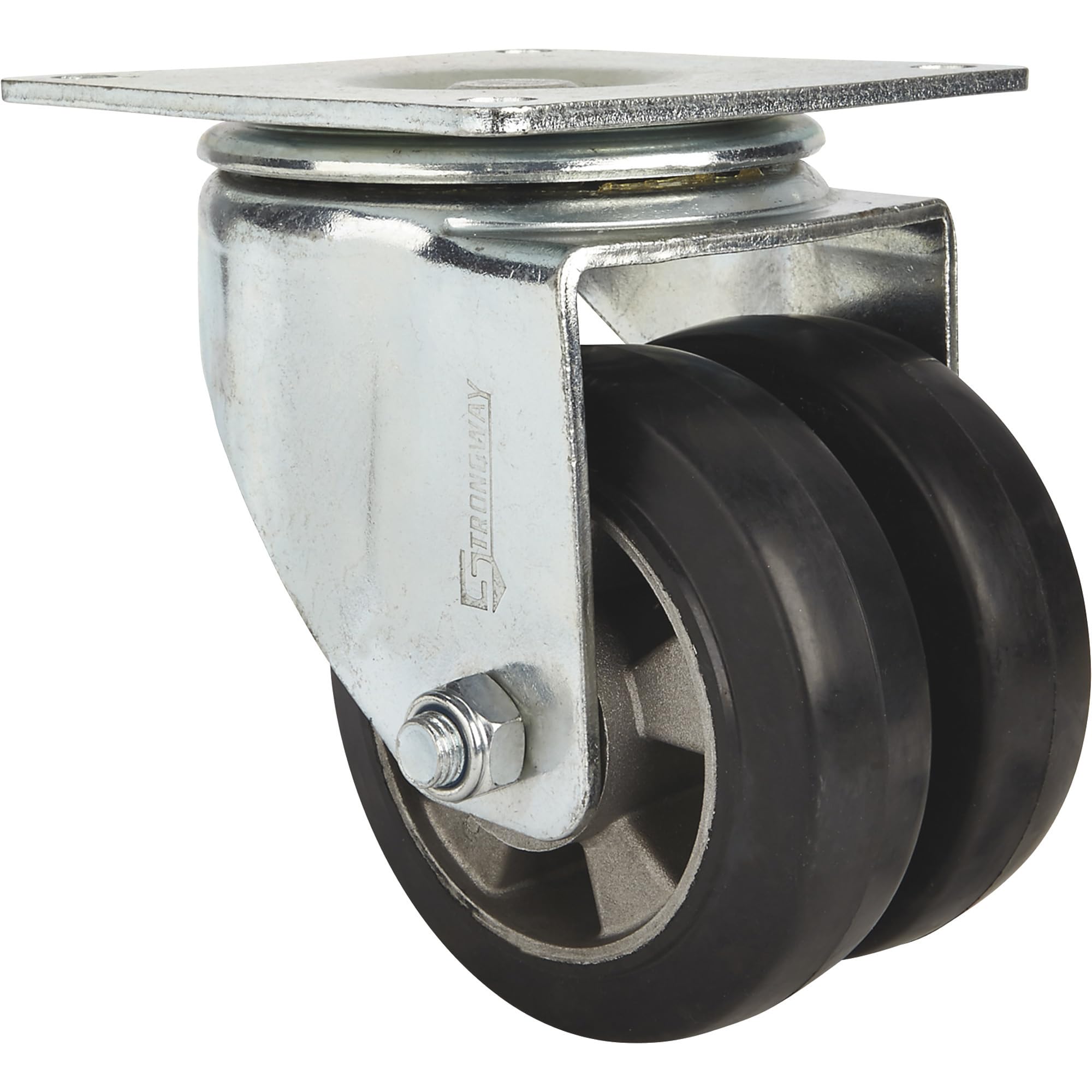 Snapklik.com : Strongway 6in. Swivel Heavy-Duty Dual-Wheel Caster - 1