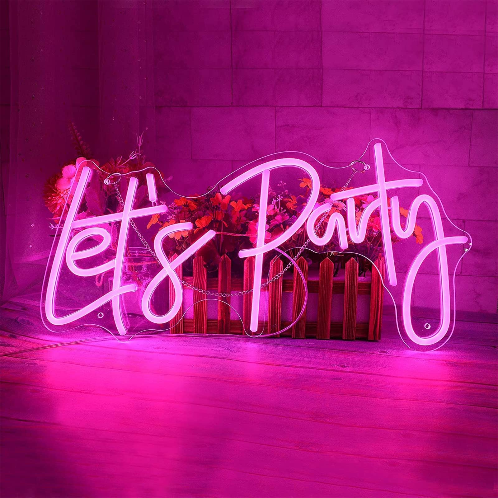 レッツパーティー　lets party 宴会　LEDネオンサイン　クリスマス会 レッツパーティーlets party 宴会LEDネオンサインクリスマス会