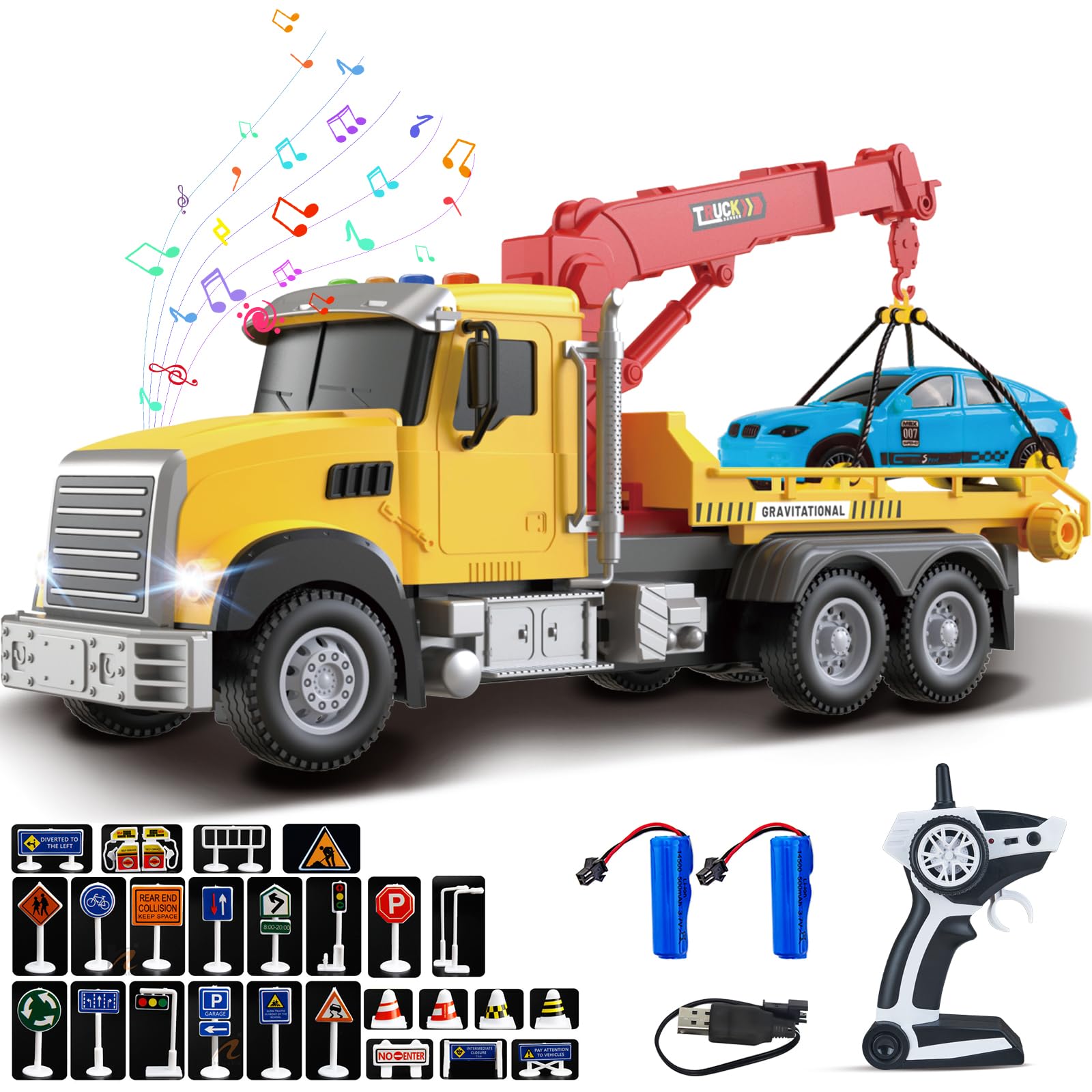 Taco Truck リモコン付き　日本未発売　アメリカ　ラジコン　トイ Amazon.com: 2.4GHz Remote Control Tow Truck for Kids – RC Log