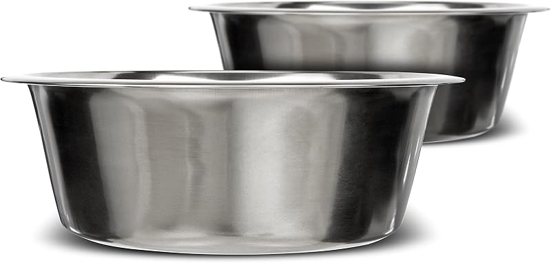 Tigela de aço inoxidável para cães grandes Neater Pet Brands, capacidade de 3,8 L, conjunto com 2