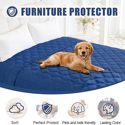 Miniatura 120 de Smiry Manta Impermeable para Cama de Perro, Manta Suave Reversible para Mascotas, Funda Lavable a Prueba de Fugas para Gatos y Perros para Sofá