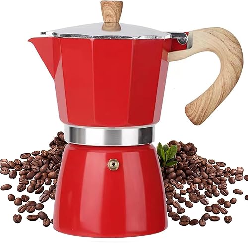 Miniatura 7 de MORDEN MS Moka - Cafetera de café expreso para estufa, 6 tazas de expreso, cafetera italiana de 10 onzas, cafetera cubana manual de café cubano,