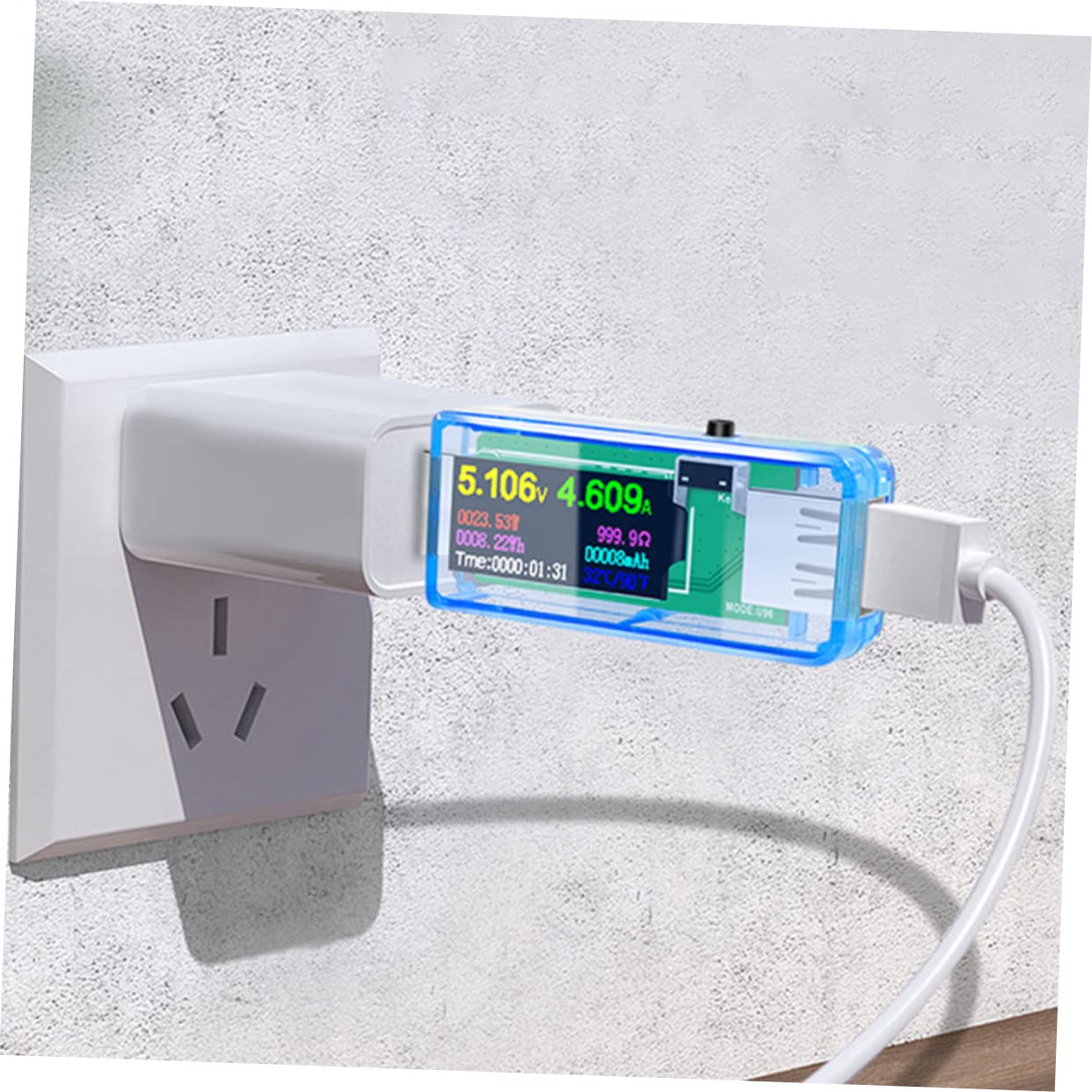 HOMSFOU 5stücke Usb Spannungs Und Strommessgerät Digitaler Usb Tester Mit Hochauflösendem Lcd-display Zur Überprüfung Von Ladegeräten Powerbanks