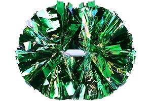 Hooshing Rainbow Cheerleading Pom Poms with Baton Handle