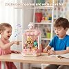 Claw Machine for Kids, Vending Machine Toy with Plush Prizes - Electric Arcade Grabber Game with Sound & LED Lights, Hand-Eye Coordination Skill Toy, Birthday Party Gift