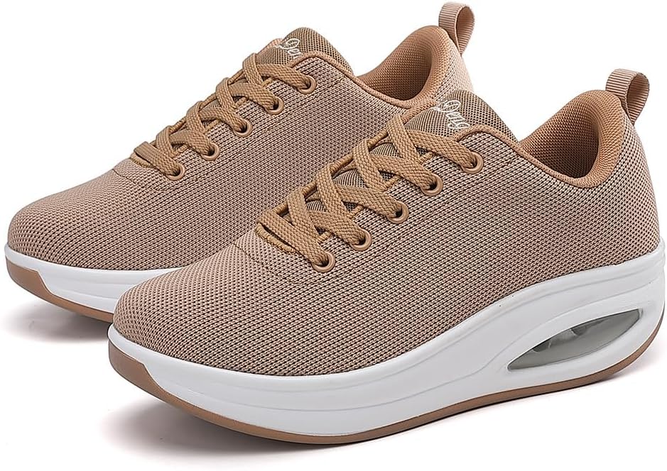 Walking Shoes for Women Air Cushion Nurse Slip Resistant Work Running Sneakers Food Service Platform Comfortable All Day Weight Light