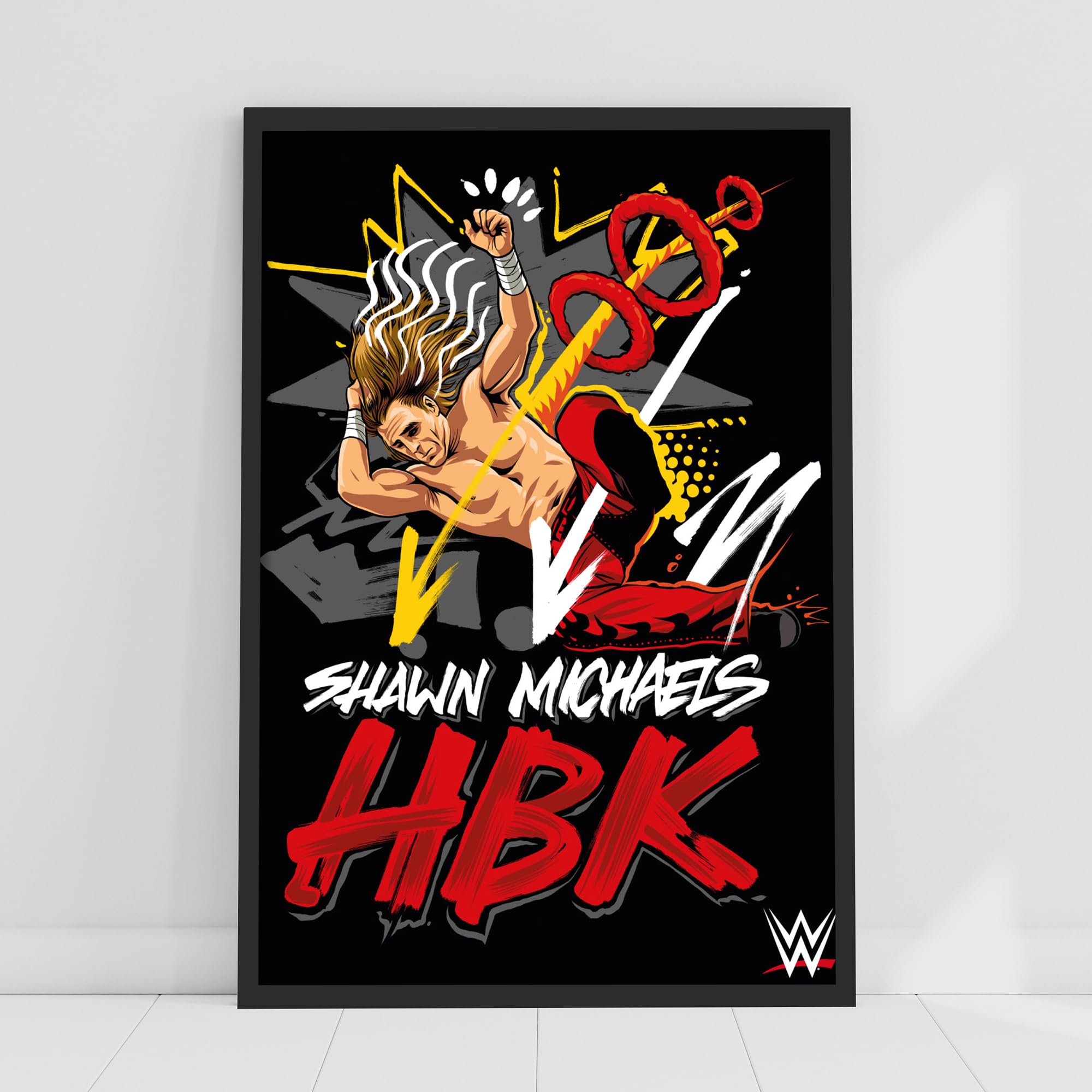 Themed WWE Print - Shawn Michaels HBK Poster Wrestling Wall Art (21cm x 29.7cm - A4)