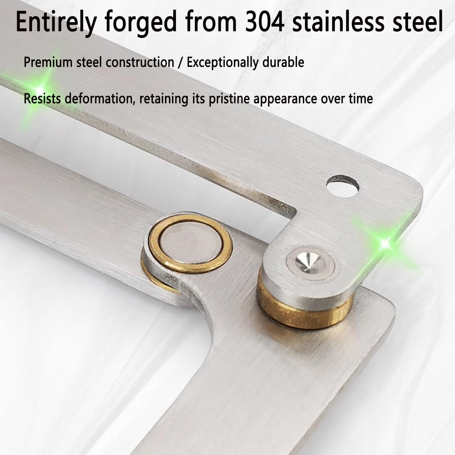 Quincaillerie de porte pliante, accessoires de connecteur à 180 degrés pour armoires, capacité de charge de 40 kg, convient pour une épaisseur de porte de 25 à 45 mm, utilisation domestique dans les