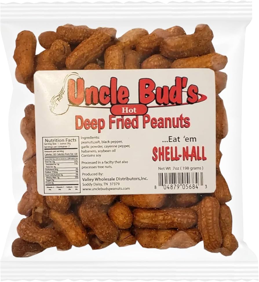 Amazon.com : Deep Fried Peanuts -Eat em Shell & All! Six Pack