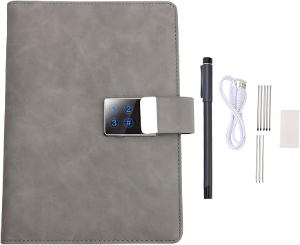 Yosoo Health Gear Smart Pen and Notebook, Smartpen Writing Set, Digital Pens for Note Taking, Real Time Sync Time Synchronization Digitization, Storing Sharing Notes, Set Digitizing, Storing,