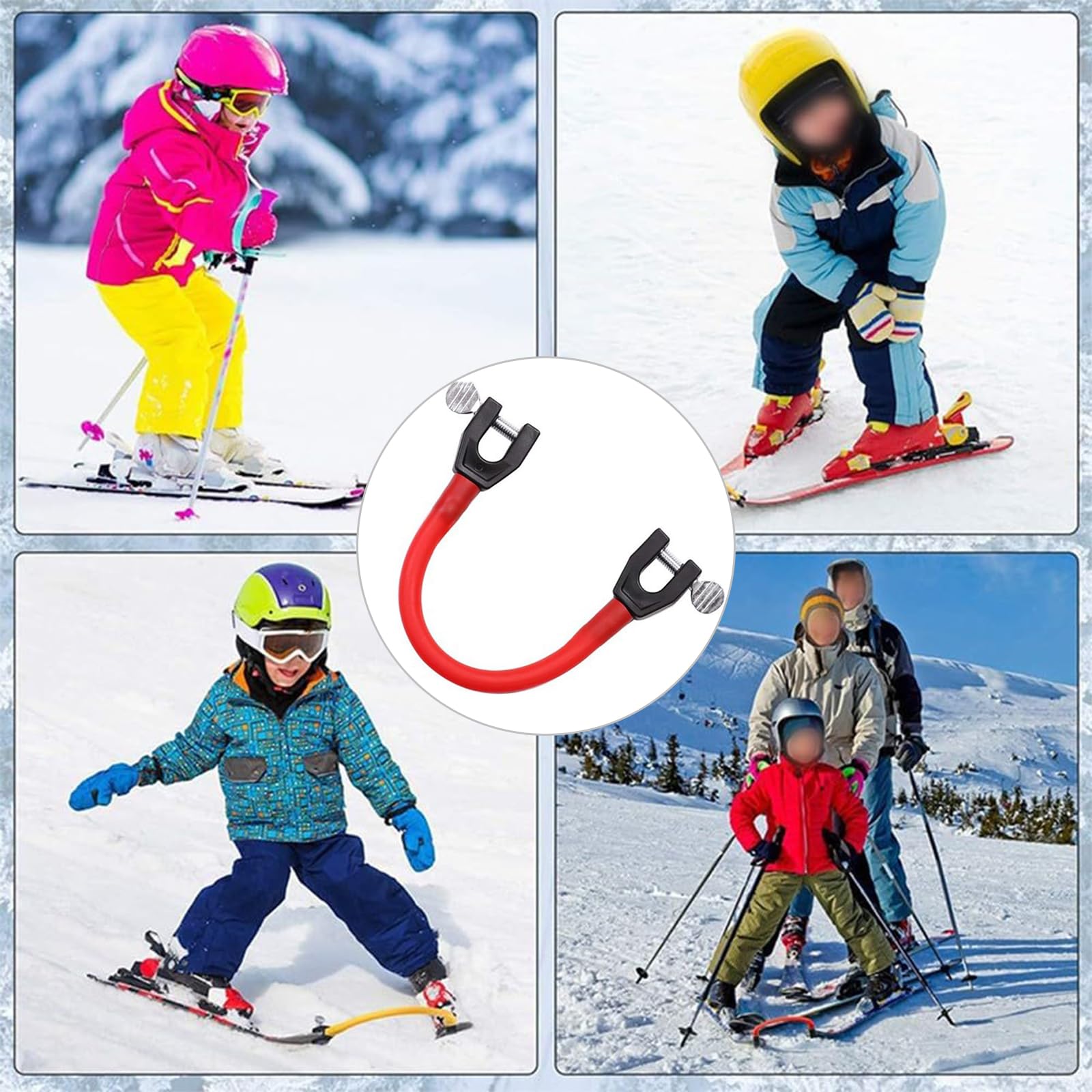 Conector de Puntas de Esquí para Niños, Accesorios de Snowboard Portátil para Entrenamiento de Esquí