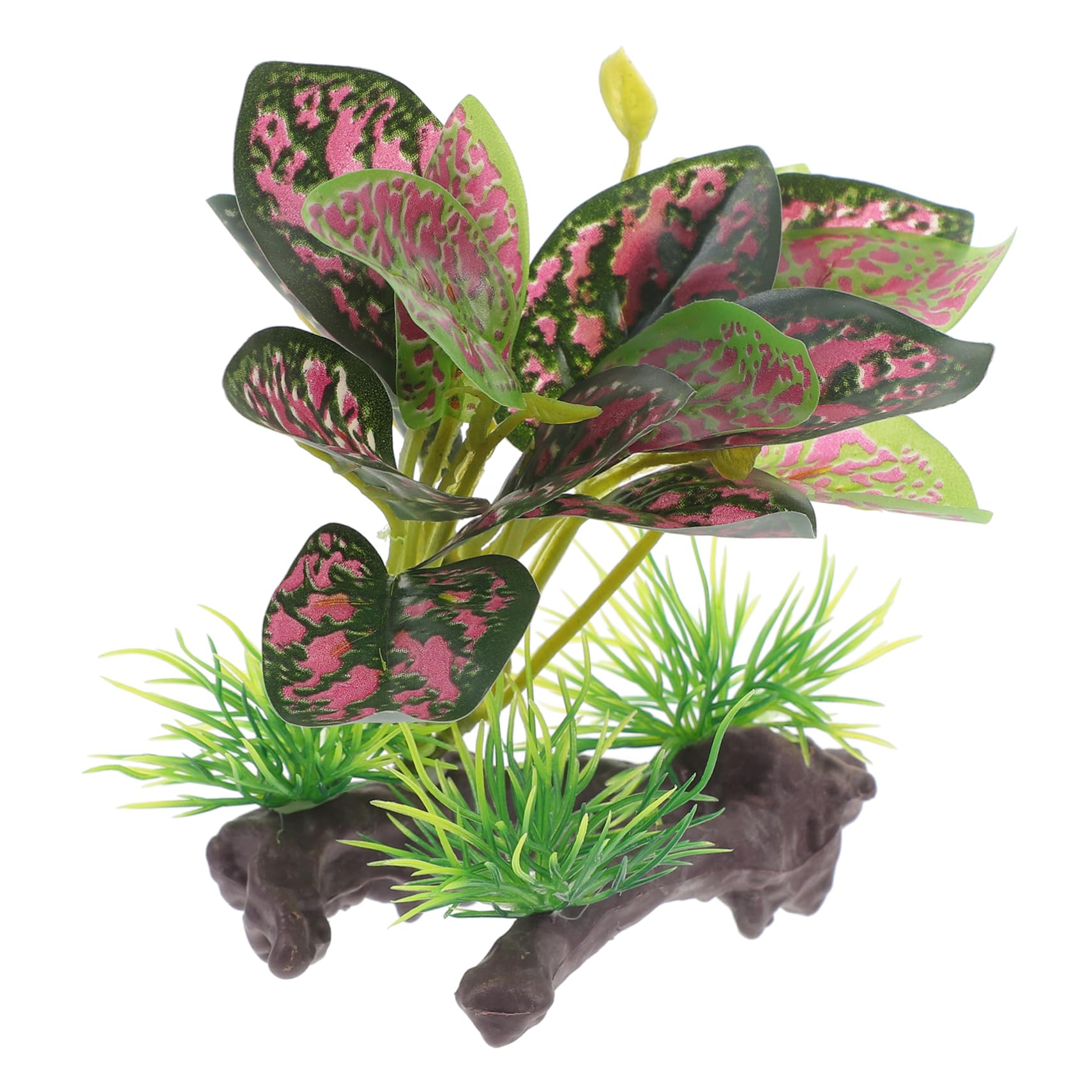 Mikikit Reptile Tank Plant Ornament Simulated Plant Decor for Terrariums and Fish Tanks Lifelike Artificial Foliage Safe Material for Vibrant Habitat Enhancement