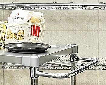 Amazon.co.jp: ステンレスシェルフワゴン60×60 2段キャスター700