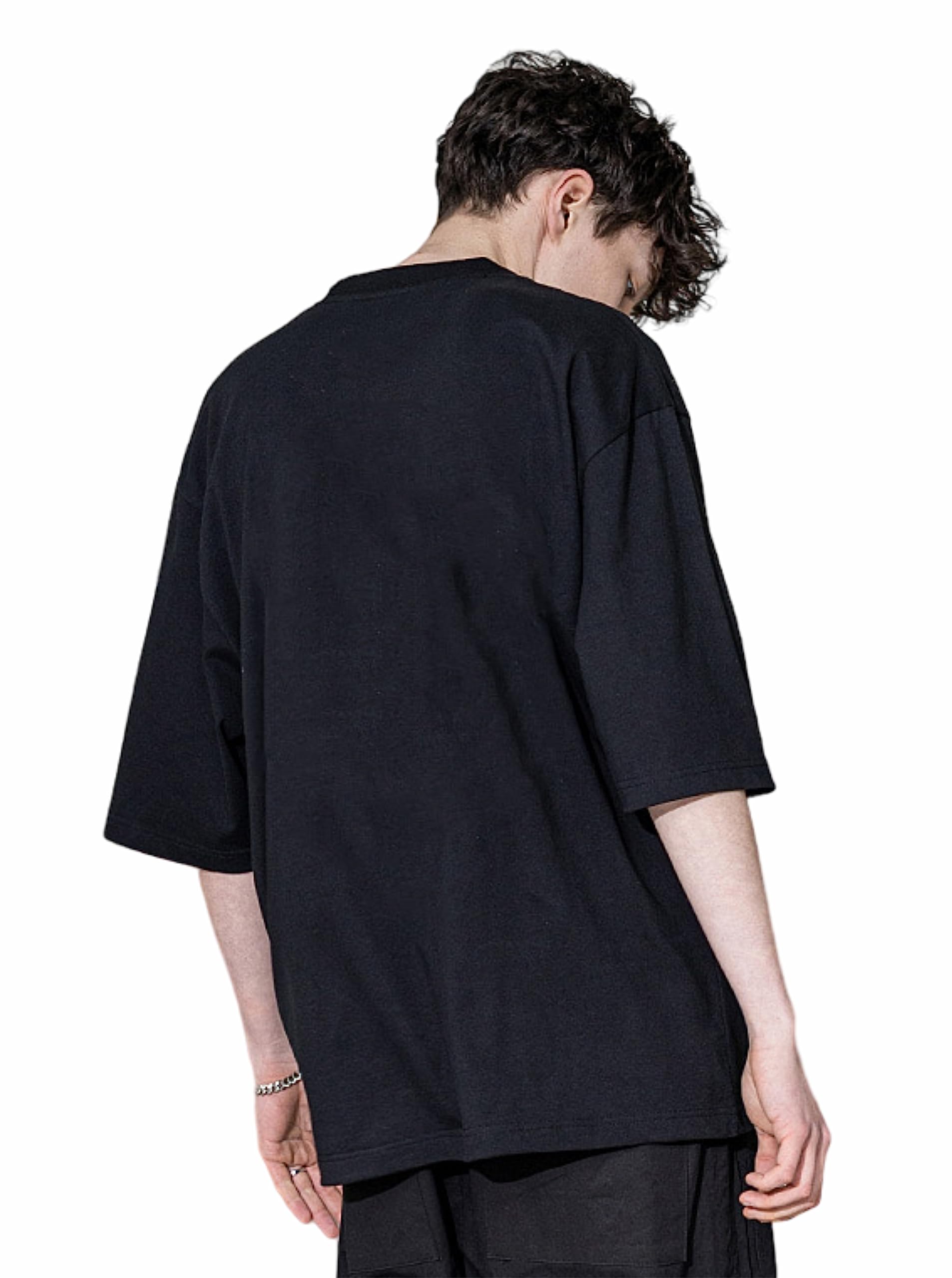 Uniplanet Store Camiseta negra de algodón con cuello redondo Alan Walker para hombre