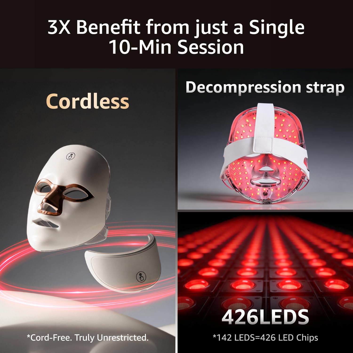 Amazon.com: Aesthifae LED Face Mask for Wrinkles, Red Light