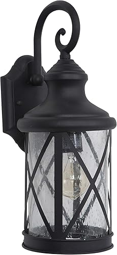 Miniatura 2 de Yosemite Home Decor 5041BL-M FBA_5041BL-M Mahony Collection - Exterior incandescente (7.75 pulgadas), acabado negro