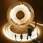 6.56FT/2M Led Light Strips, Warm White 2700K USB LED Tape Lights, USB 5V 640LEDs High Bright CRI93+ Flexible Dimmable for TV Backlight, Cabinet Lighting, Mirror, Bedroom Decor
