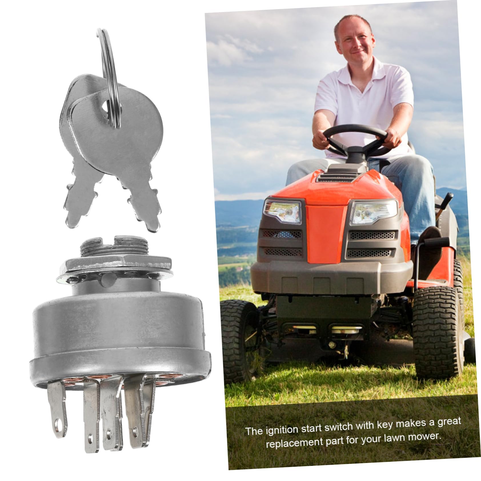 BESPORTBLE 4piezas Interruptor De Encendido De Tractor con Compatible con Interruptor De para Cortacésped Reemplazo y Seguro para De Cortacésped