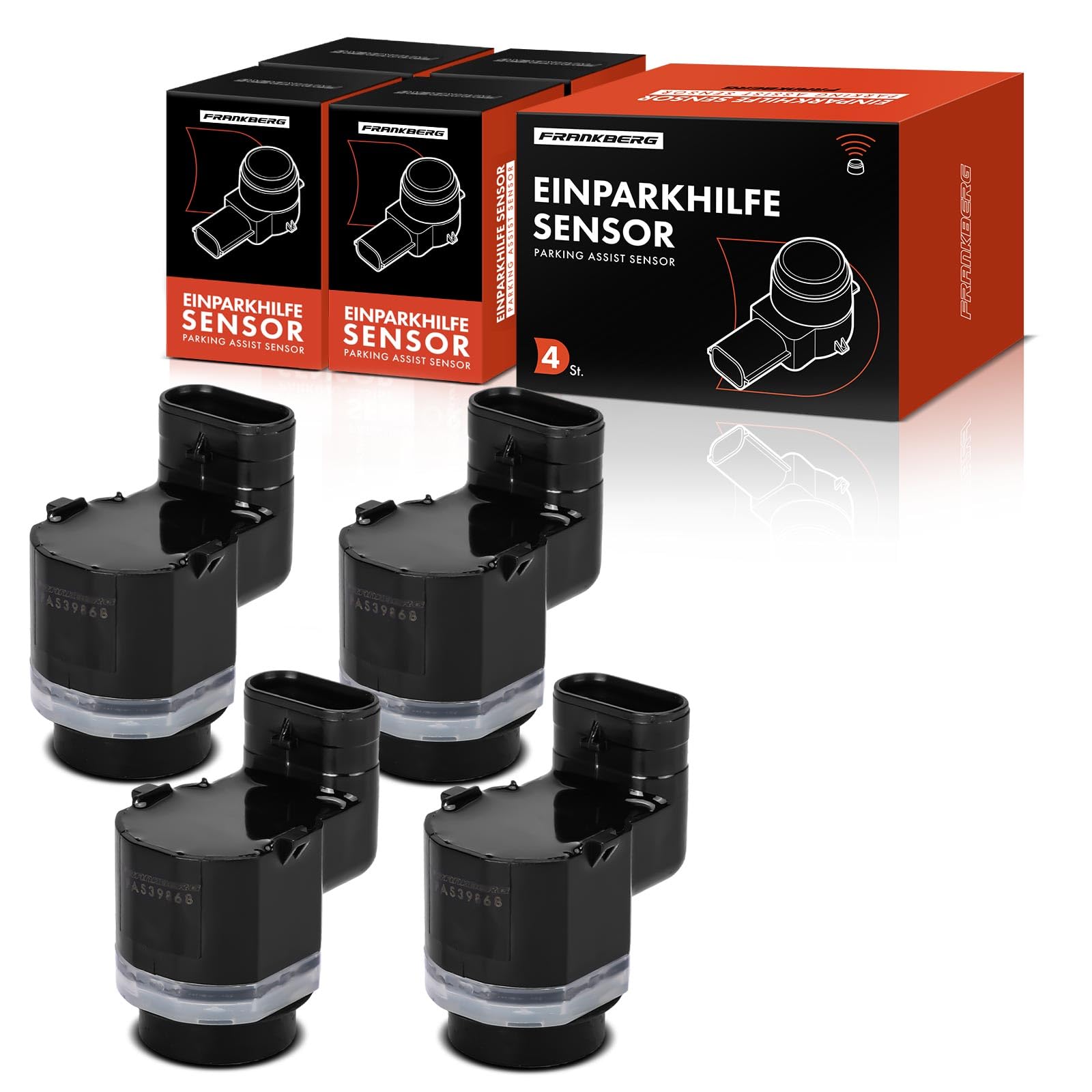 Frankberg 4 sensores de aparcamiento delanteros y traseros 66209139868 | Compatible con X3 E83, X6 E71 E72, X5 E70
