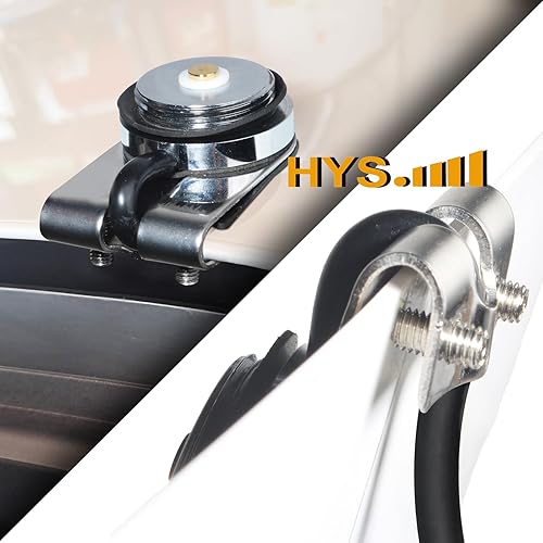 Miniatura 5 de HYS Antena móvil de banda dual 6.6 ft27.6 in VHFUHF Antenas de radio de jamón con 13 piesaproximadamente 13.1 ft Cable coaxial RG-58 Base NMO a