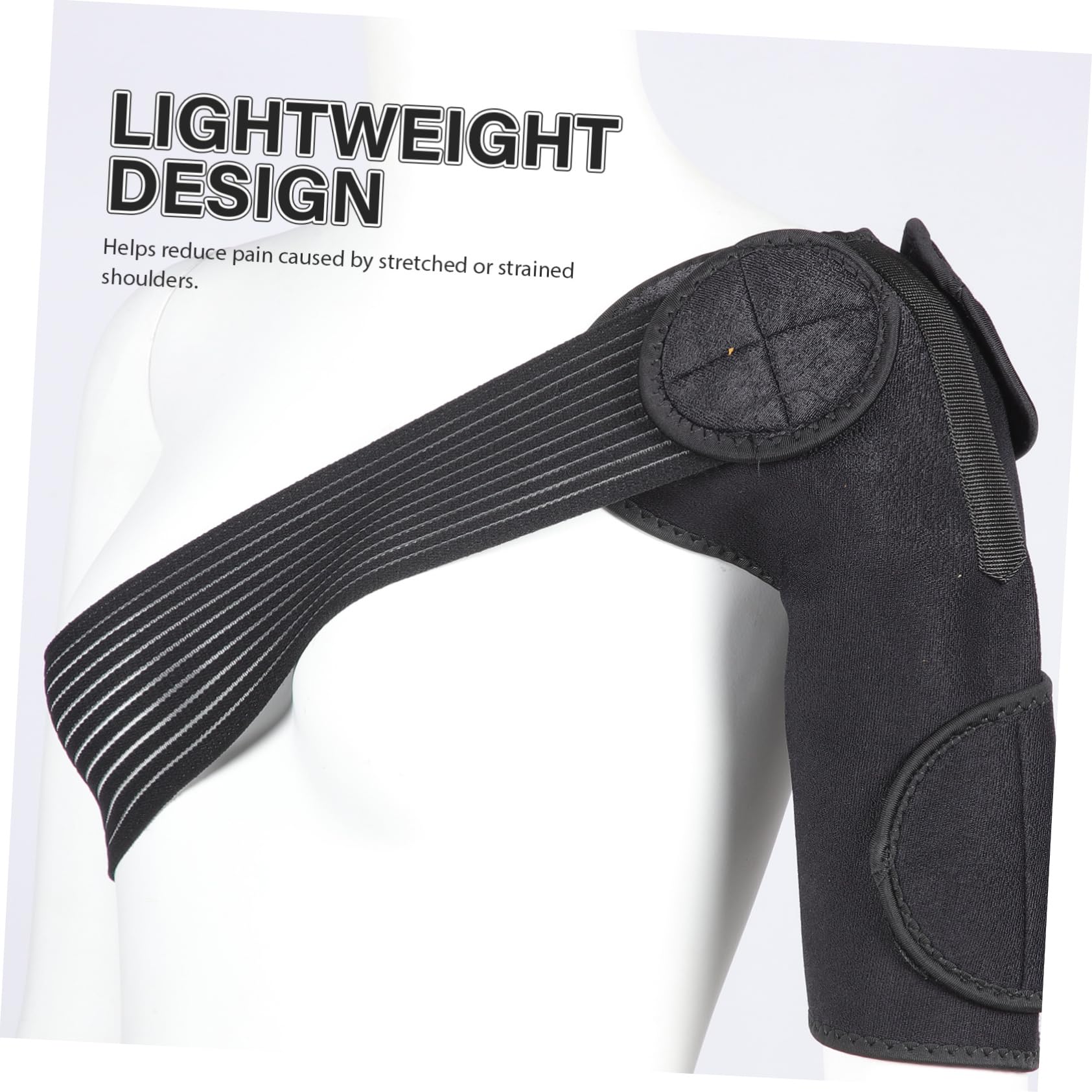TOBBOMEY Breathable Shoulder Guard Elastic Shoulder Support Brace Shoulder Sleeve for Fitness Shoulder Protection Belt Back Alignment Shoulder Belt