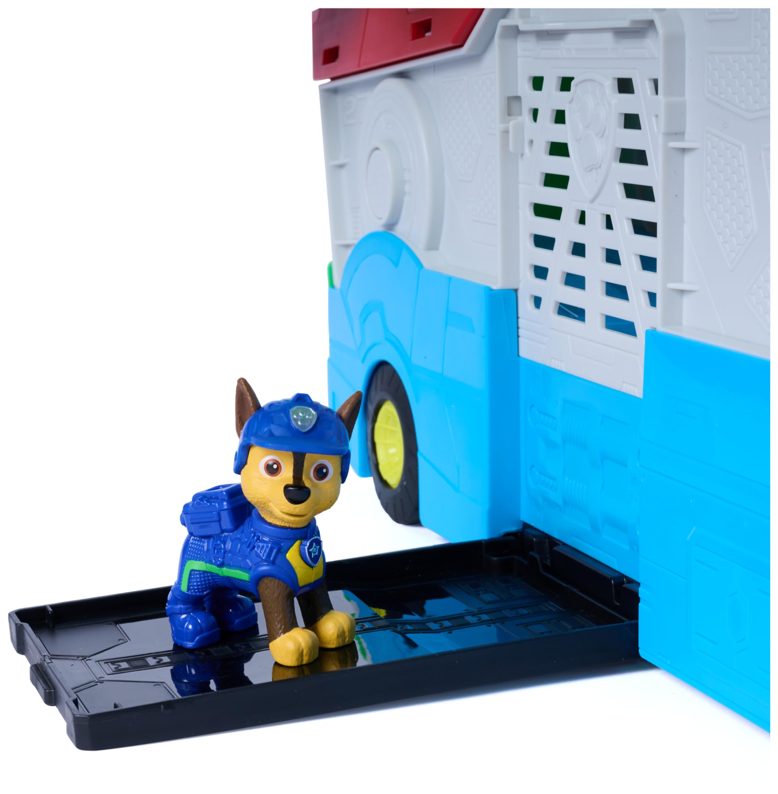PAW PATROL: Der Dino Film, 2-in-1 Mobiles Dino-Hauptquartier, Transformierbarer Patroller Wird zum HQ, inkl. Chase Fahrzeug und Figur, Geräuscheffekte, Spielzeug für Kinder ab 3 Jahren