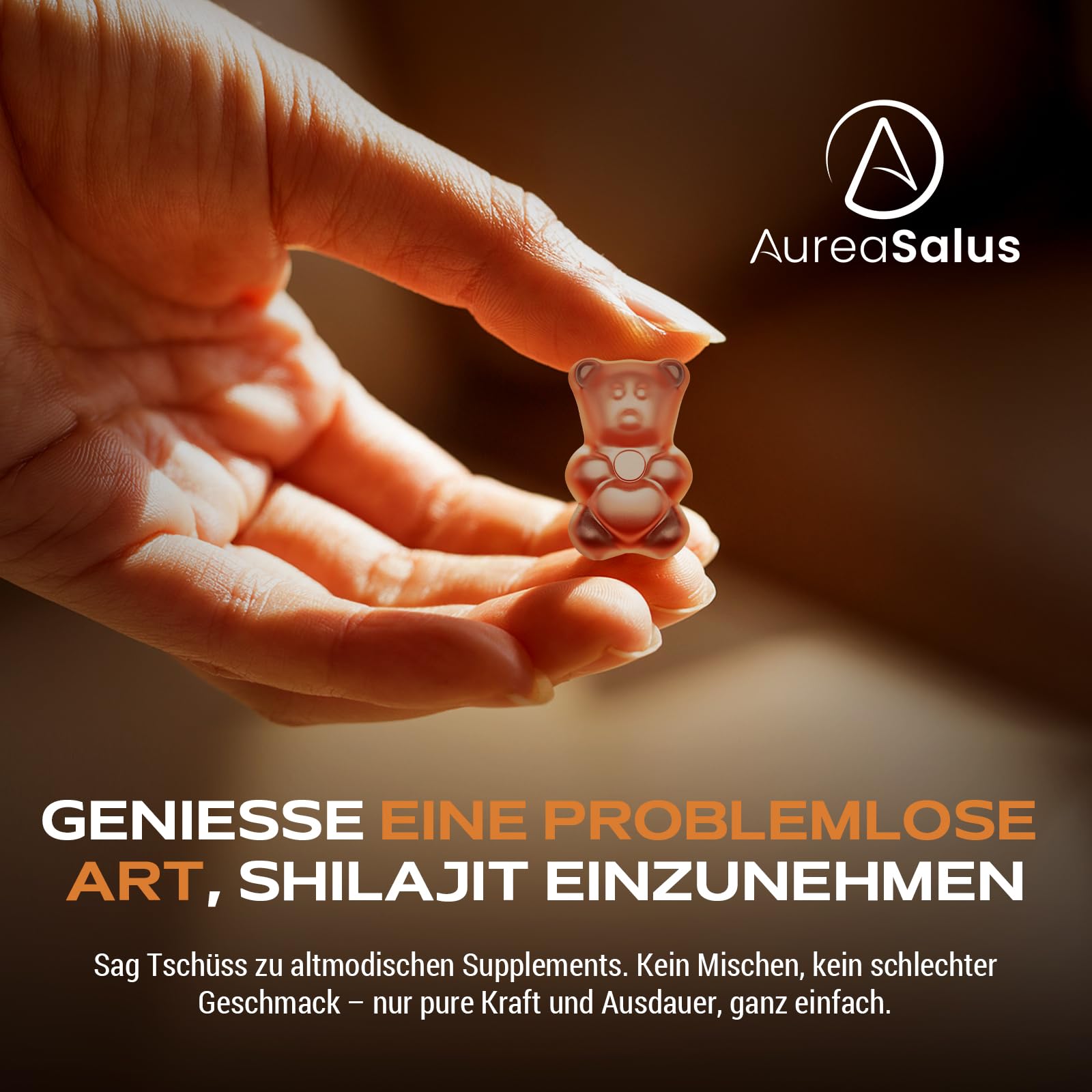 Gominolas de Shilajit 1.400 mg/día (extracto 20:1), con Ashwagandha y Chaga, 5% ácido fúlvico, veganas, sin azúcar ni aditivos, 60 unidades aptas para hombres y mujeres