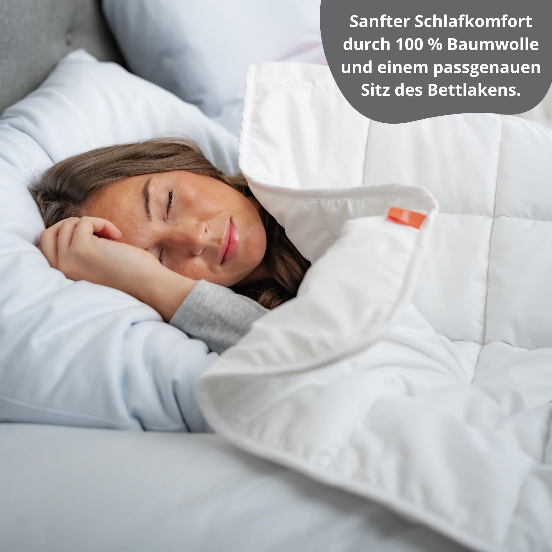 liebling Jersey Elasthan Spannbetttuch 180 x 200-200 x 220 cm, Spannbettlaken aus 95% Baumwolle, 5% Elasthan für Matratzen bis 30 cm Höhe, Rundum Gummizug, Ökotex, waschbar 60 Grad, Silber